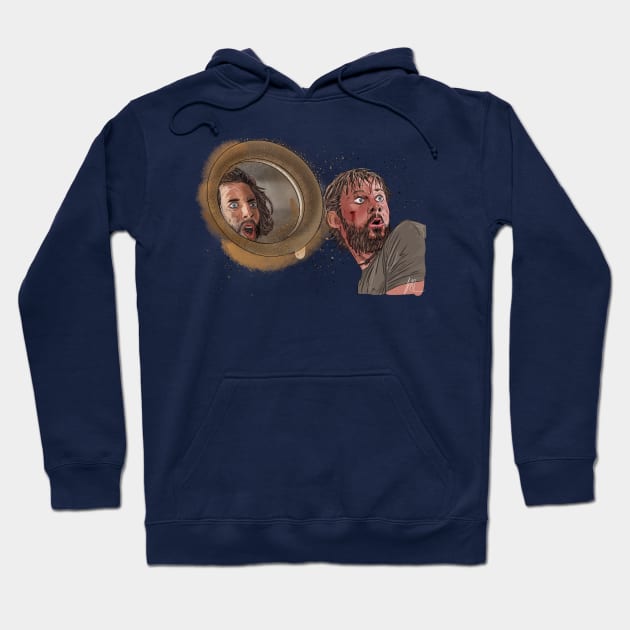 LOST: Desmond & Charlie Look Stage Left Hoodie by 51Deesigns